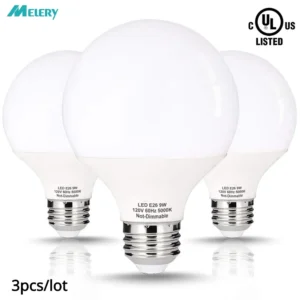 e26 led light bulb 9w globe g25 equivalent 90w makeup mirror lamp