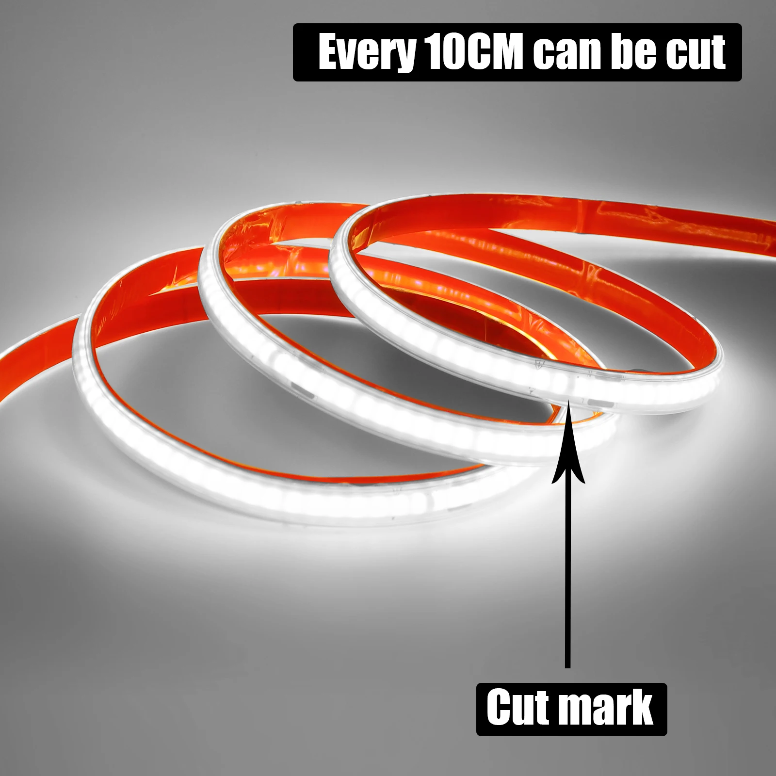 ac 220v cob strip ip65 waterproof 10cm cut 240leds/m ac 220v cob strip ip65 waterproof 10cm cut 240leds/m