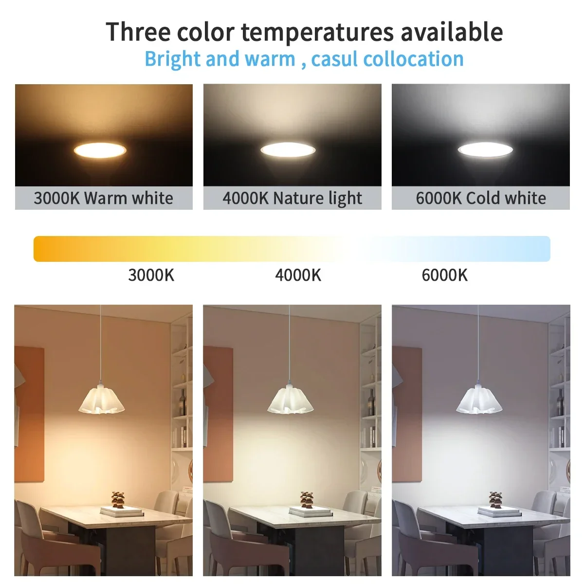 10pcs led dimmable bulb gu10 3000k 6000k 220v 10pcs led dimmable bulb gu10 3000k 6000k 220v