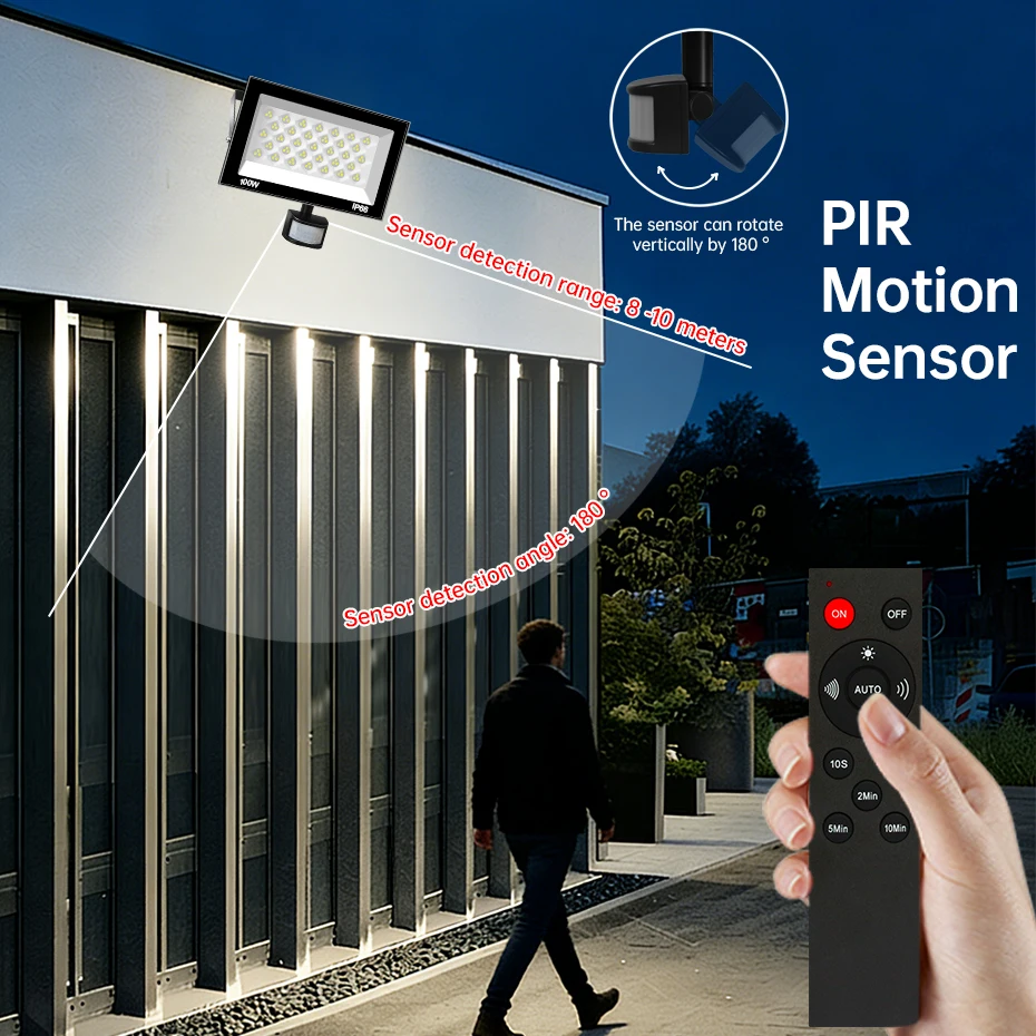 pir motion sensor led flood light ac220v 100w 60w 30w ip66 waterproof pir motion sensor led flood light ac220v 100w 60w 30w ip66 waterproof