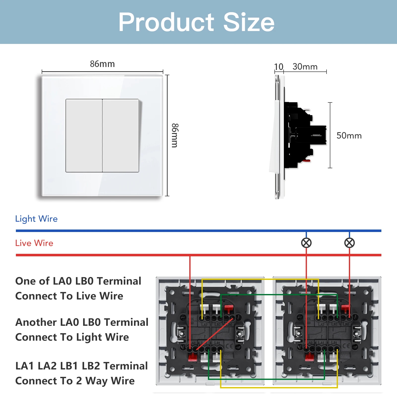 bseed e series 1gang/2gang 2way mechanical button light switch bseed e series 1gang/2gang 2way mechanical button light switch