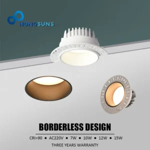 led recessed borderless spot light living room spotlight