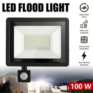 led spotlight with motion detector outside waterproof 220v