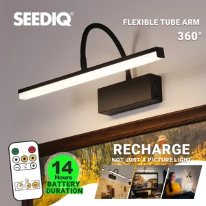 rechargeable led wall lamp flexible adjustable wall light fixtures