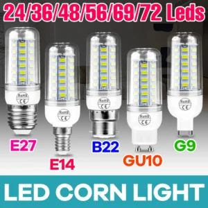 e27 led bulb e14 corn light 220v lamp b22