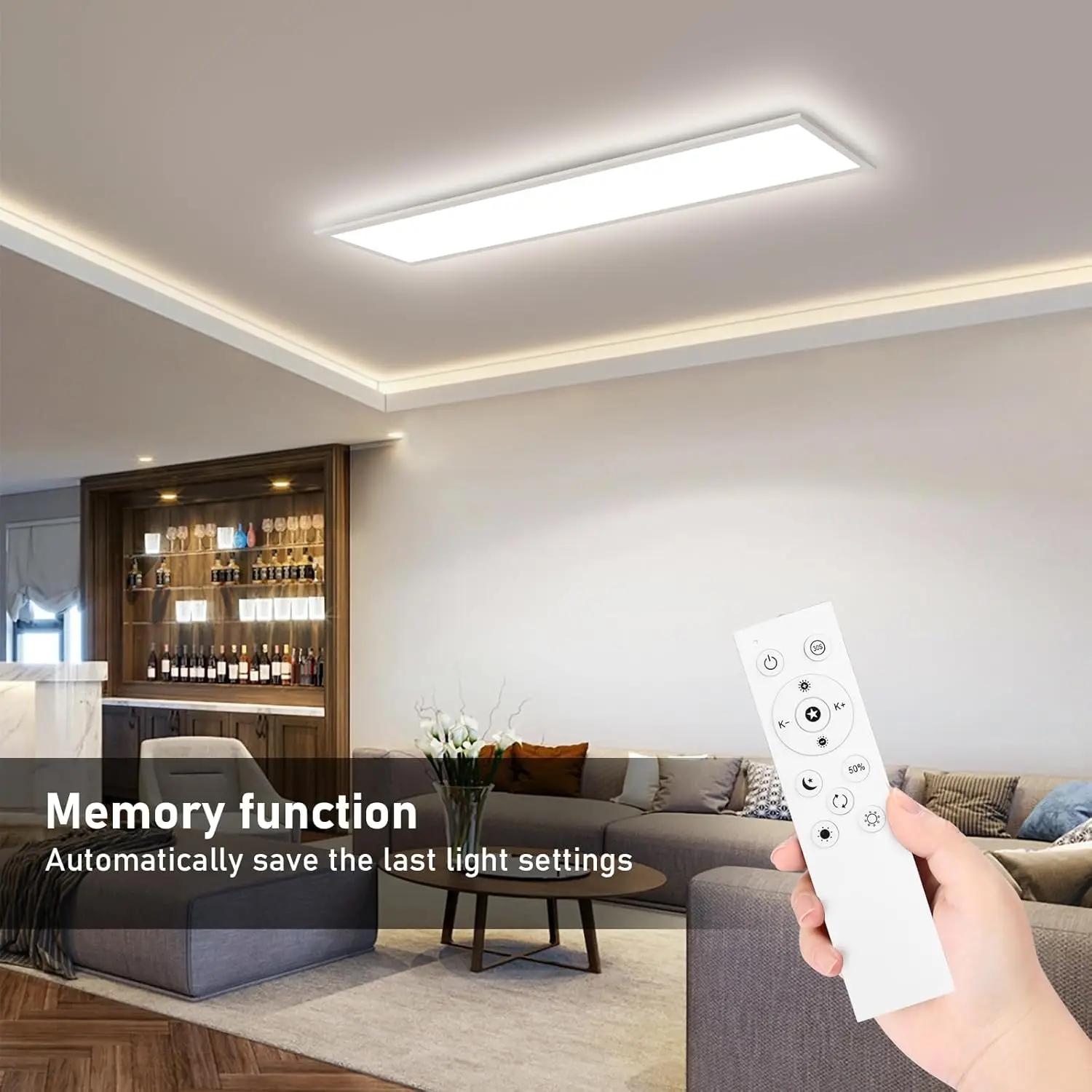 2pcs 30 w led ceiling lights, 100×25 cm flat panels, 3300lm dimmable, 3000–6500k 2pcs 30 w led ceiling lights, 100×25 cm flat panels, 3300lm dimmable, 3000–6500k