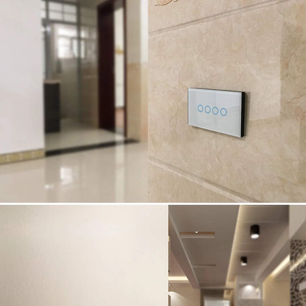 light wall switch interruptor glass touch panel wireless light wall switch interruptor glass touch panel wireless
