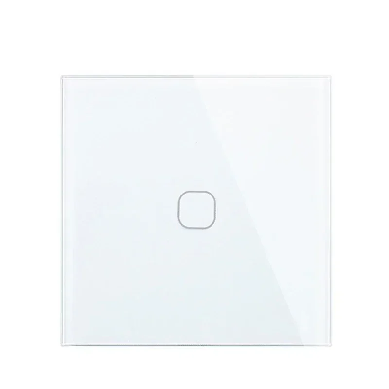 touch switch eu/uk standard white crystal glass panel touch switch, ac220v,1 touch switch eu/uk standard white crystal glass panel touch switch, ac220v,1