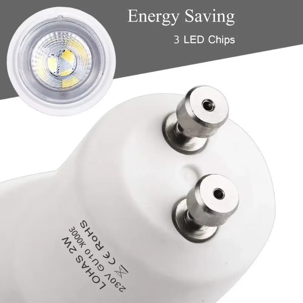led light bulb 2w mini gu10 smd 3000/6000k warm/cold white led light bulb 2w mini gu10 smd 3000/6000k warm/cold white