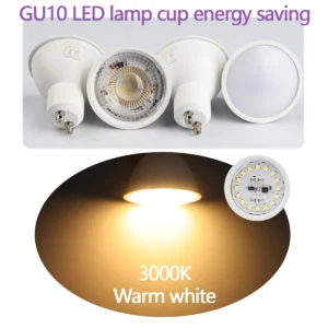 2pcs no flicker gu10 spotlights 5w 6w 7w 8w 9w led bulb
