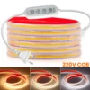 220V 230V Dimmable COB LED Strip Light