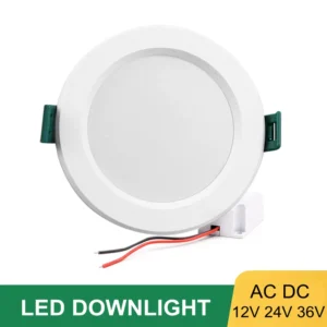 led downlight ac dc 12v 24v 36v recessed round led ceiling lamp