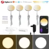 Round Dual White LED Under Cabinet Light CCT Color