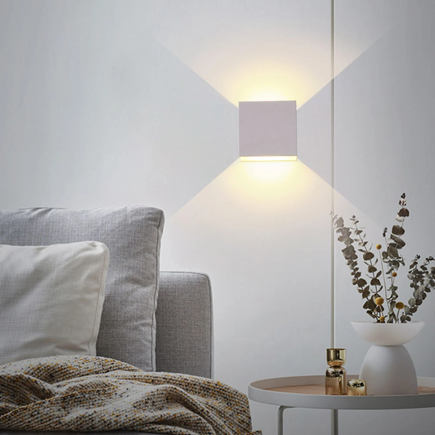 led wall sconces 6w modern indoor wall lamp, white up down wall mount lights for living room led wall sconces 6w modern indoor wall lamp, white up down wall mount lights for living room
