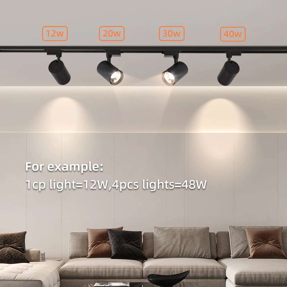 220v spot led track lighting 20/30/40/50w spotlight led track rail lights for living room 220v spot led track lighting 20/30/40/50w spotlight led track rail lights for living room