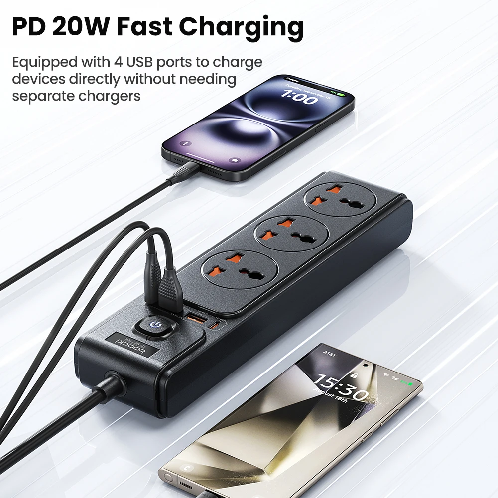 pd20w gan versatile power strip 2500w max universal 3ac outlet pd20w gan versatile power strip 2500w max universal 3ac outlet