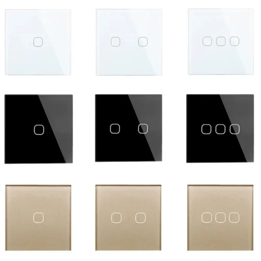 touch switch eu/uk standard white crystal glass panel touch switch eu/uk standard white crystal glass panel