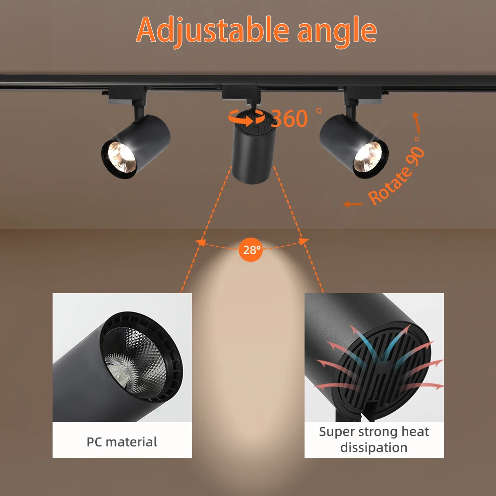 led track light 220v ceiling spot led 12/20/30/40w ceiling lamp for living room led track light 220v ceiling spot led 12/20/30/40w ceiling lamp for living room