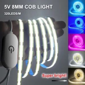 cob led lights strip touch dimmer switch flexible ribbon tape