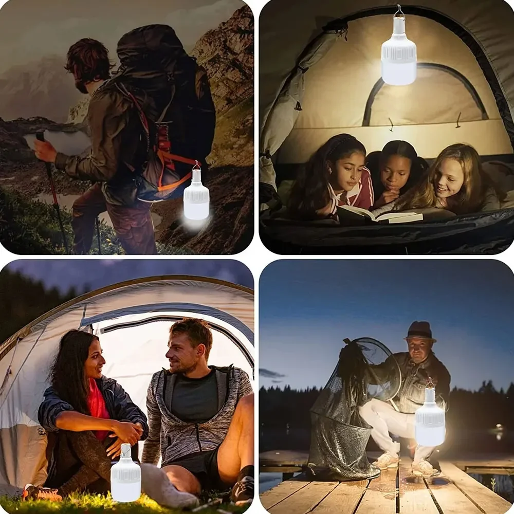 portable led camping lantern rechargeable 60w/80w/100w/200w lamp bulb portable led camping lantern rechargeable 60w/80w/100w/200w lamp bulb