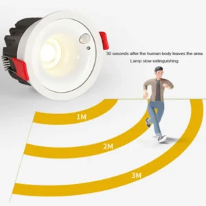 recessed spotlight pir motion sensor led spot light for entrance aisle indoor lighting downlight