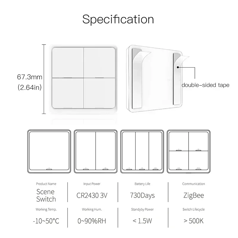 wireless 4 gang 12 scene switch wireless 4 gang 12 scene switch
