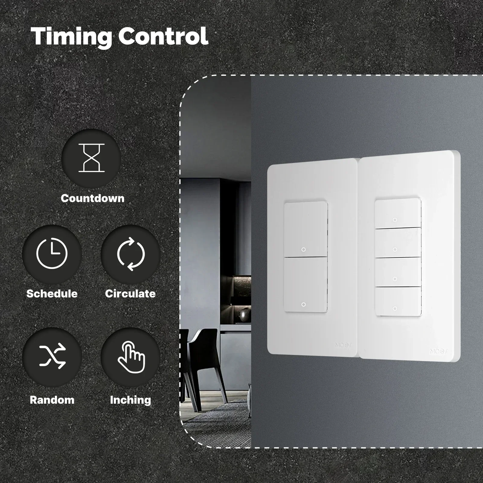 smart button wall switch (us single live/neutral wire),work with alexa and google home smart button wall switch (us single live/neutral wire),work with alexa and google home