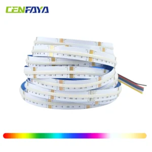 5m 10m cob rgb+cct led strip 24v high density 6p