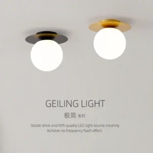 gold led bulb porch light aisle living room bedroom with modern ceiling light