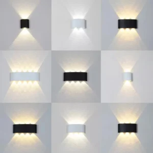 led wall lamp outdoor waterproof up and down luminous lighting garden decoration ac85 265v