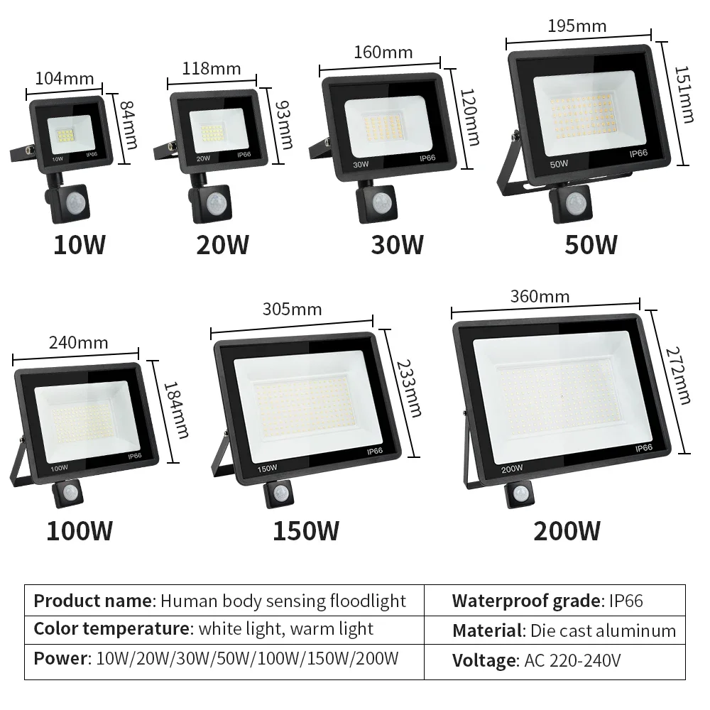 pir motion sensor led floodlight ac220v outdoor ip66 waterproof reflector led spotlight pir motion sensor led floodlight ac220v outdoor ip66 waterproof reflector led spotlight