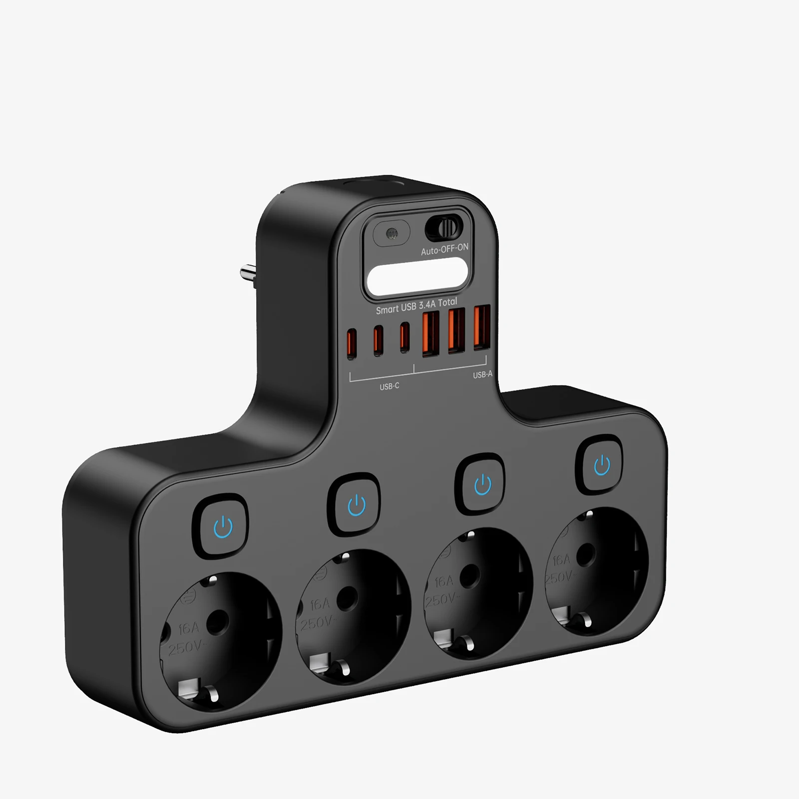 4000w eu multifunction socket smart night light individual switch eu plug 4 ac power strip with phone holder 2 usb a 2 usb c 4000w eu multifunction socket smart night light individual switch eu plug 4 ac power strip with phone holder 2 usb a 2 usb c