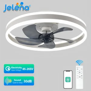modern smart led ceiling fan lamp with remote control