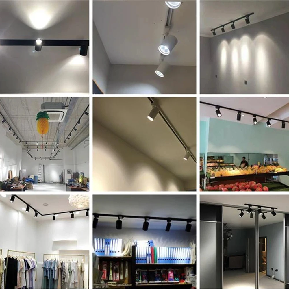 220v spot led track lighting 20/30/40/50w spotlight led track rail lights for living room 220v spot led track lighting 20/30/40/50w spotlight led track rail lights for living room