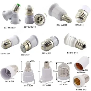 e27 e14 e12 to e27 e14 gu10 b22 e17 e12 lamp base led corn bulb light holder