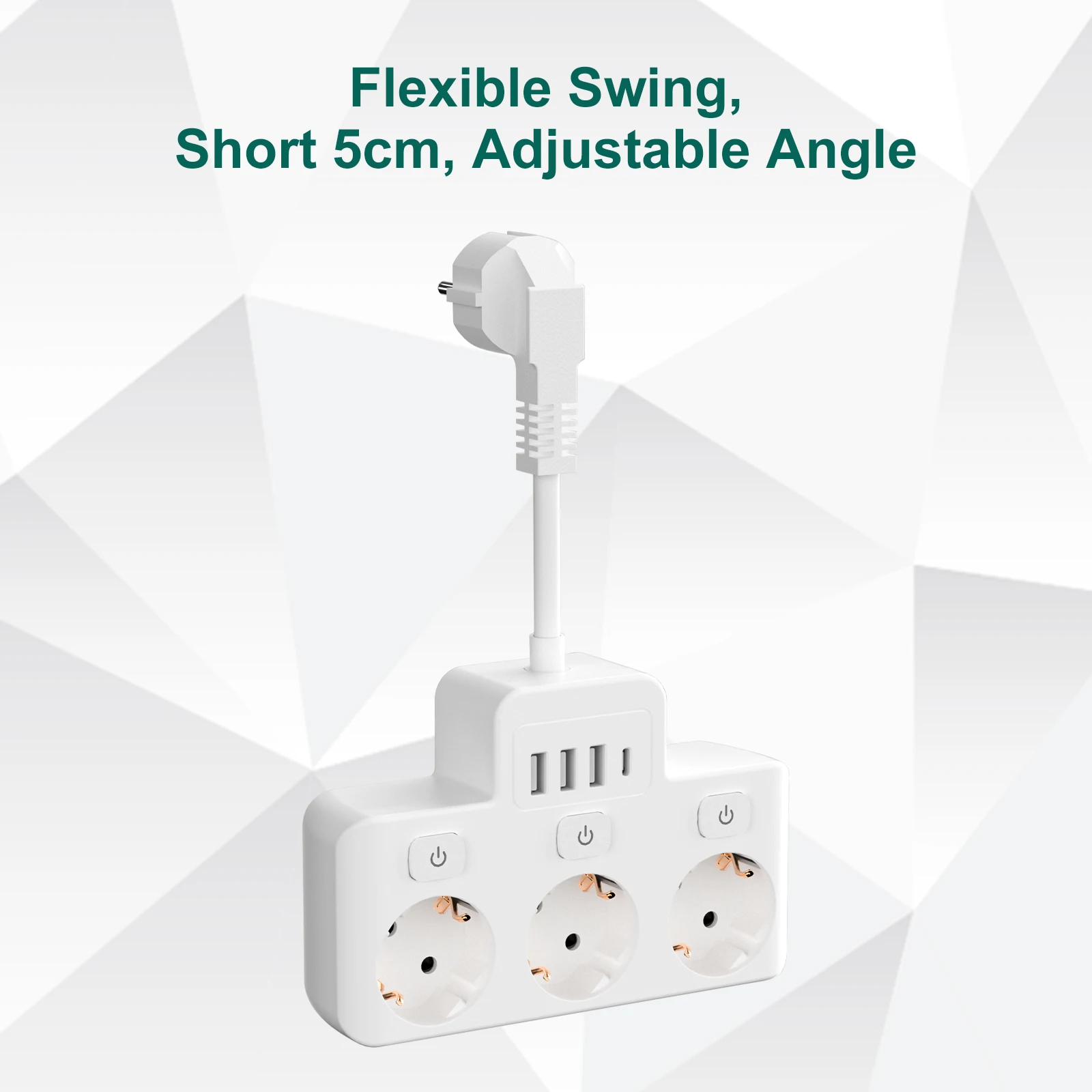 eu plug power strip 3ac outlet multitap extension cord electrical socket with 3 usb and usb c with protective contact white eu plug power strip 3ac outlet multitap extension cord electrical socket with 3 usb and usb c with protective contact white