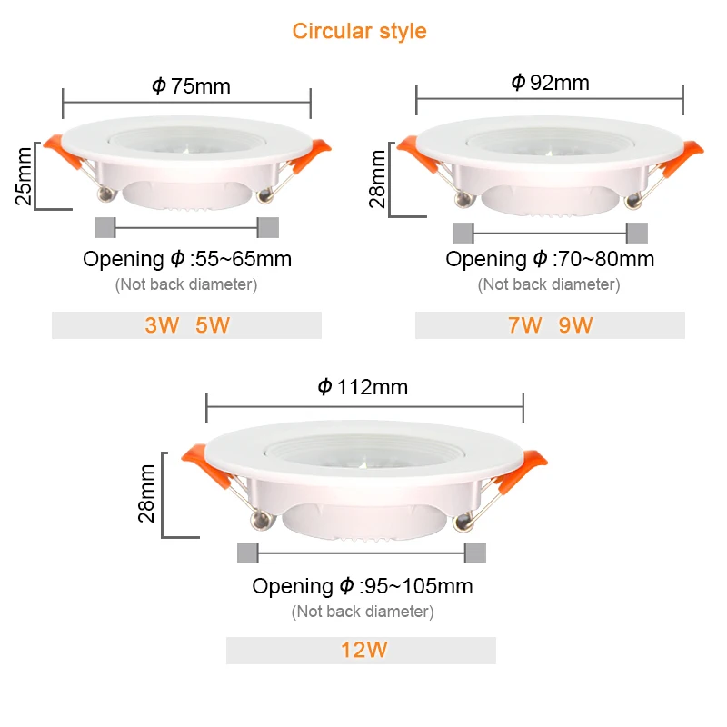 10pcs led downlights 7w 9w spot lights 5w 12w 3w ac220v 110v cob 10pcs led downlights 7w 9w spot lights 5w 12w 3w ac220v 110v cob