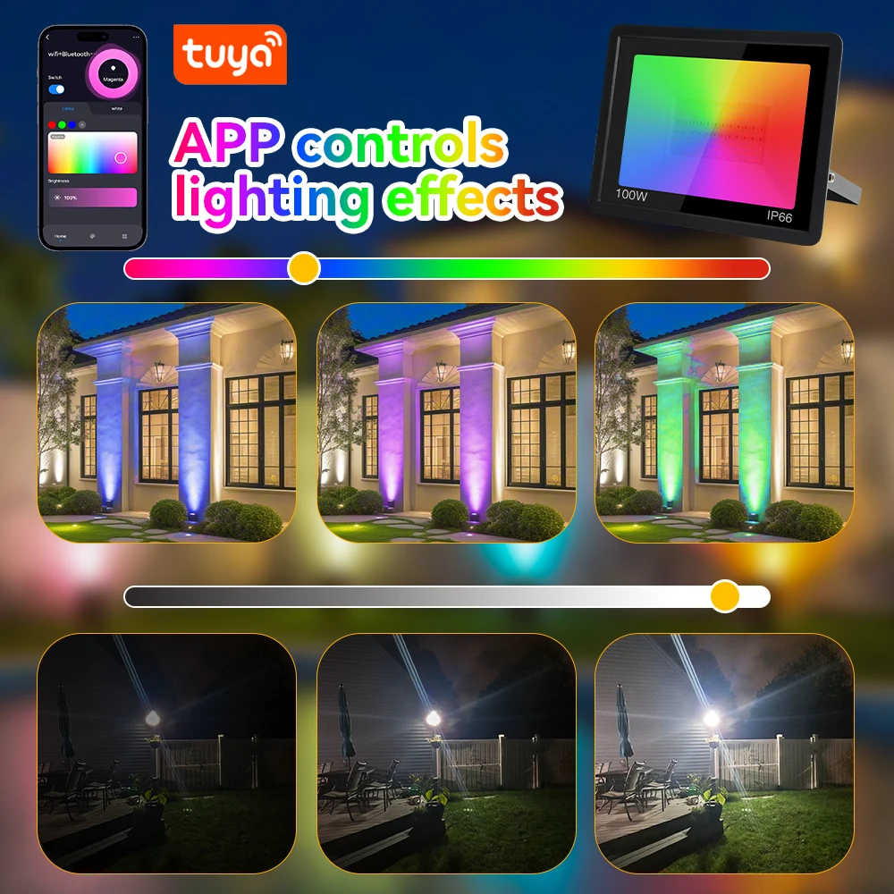 rgb floodlight smart app control led garden spotlight ip66 rgb floodlight smart app control led garden spotlight ip66