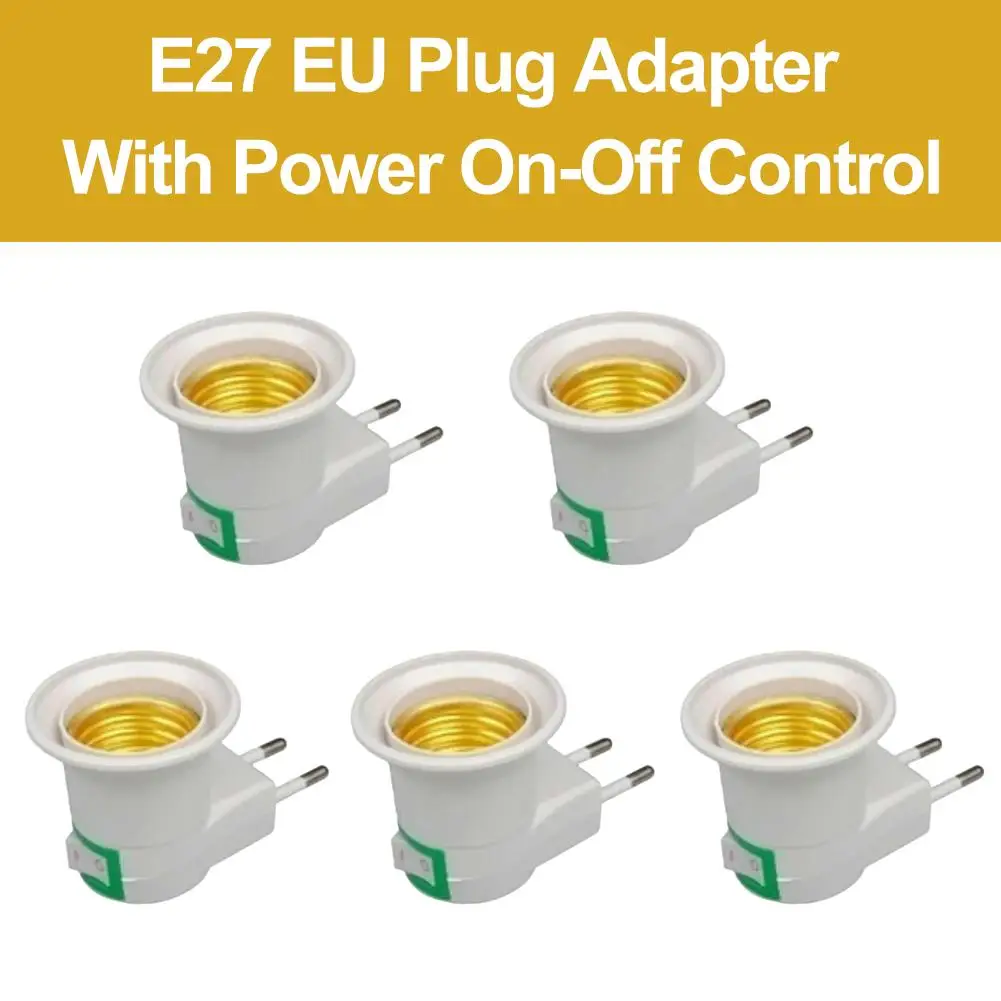 5pcs e27 led light socket white lamp holder to eu 5pcs e27 led light socket white lamp holder to eu