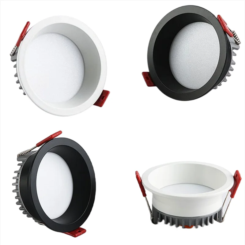 led down light anti glare tri color variable light 7w10w15w24w round ceiling background light led down light anti glare tri color variable light 7w10w15w24w round ceiling background light