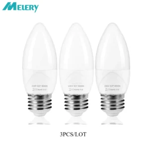 e27 led candle light bulb 70w equivalent 7w screw table desk lamp