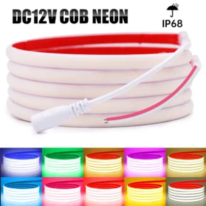 dc 12v cob led strip neon light ip68 waterproof