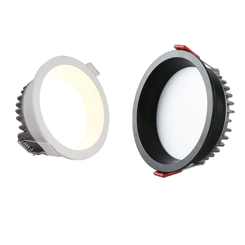 led down light anti glare tri color variable light 7w10w15w24w round ceiling background light led down light anti glare tri color variable light 7w10w15w24w round ceiling background light