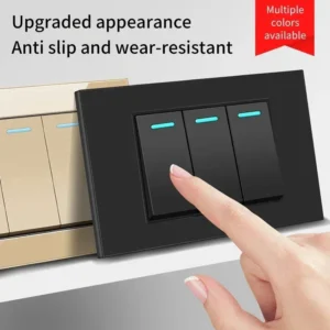 118 rectangular pc panel rocker switch universal 16a wall switch for home
