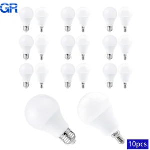10pcs led bulb lamps e27 e14 base ac220v 230v