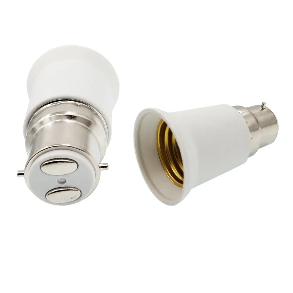 2pcs b22 to e27 lampholder adapter fireproof screw e27 to bayonet b22 2pcs b22 to e27 lampholder adapter fireproof screw e27 to bayonet b22