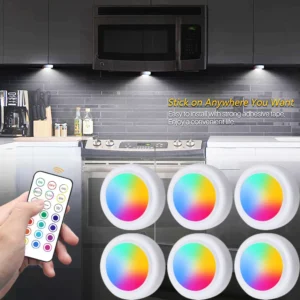 rgb led under cabinet lights with remote control