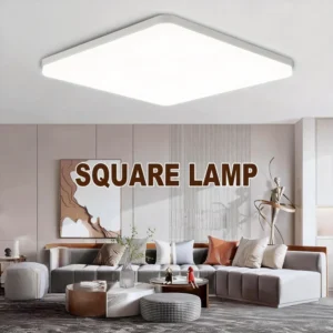 modern square led ceiling light 36 48w flush mount ceiling lamp 3000k 6000k