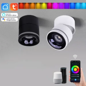 smart rgbcct cob spotlight ceiling light