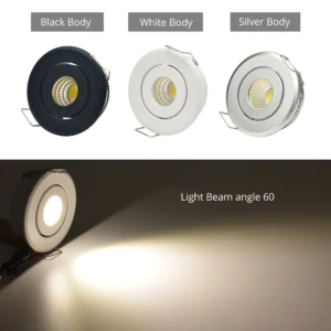 10pcs 1w 3w led recessed downlight spot light